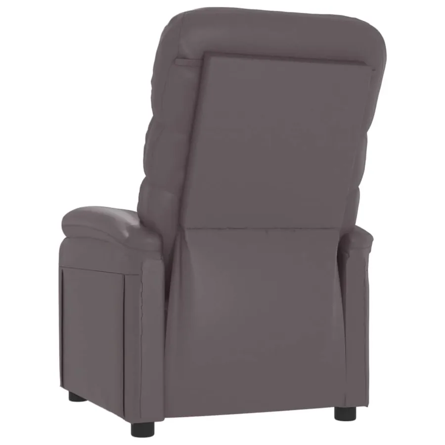 Fauteuil inclinable Gris Similicuir - 5