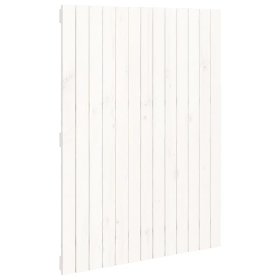 Tête de lit murale Blanc 82,5x3x110 cm Bois massif de pin - 4
