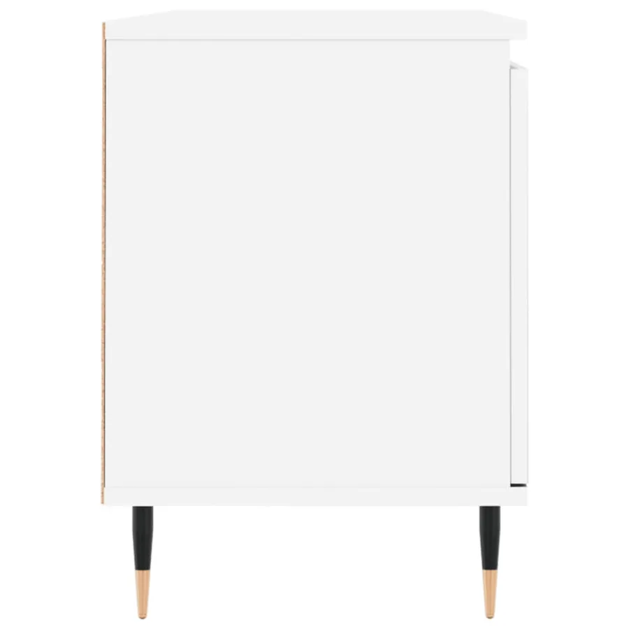 Meuble TV blanc 104x35x50 cm bois d'ingénierie - 7