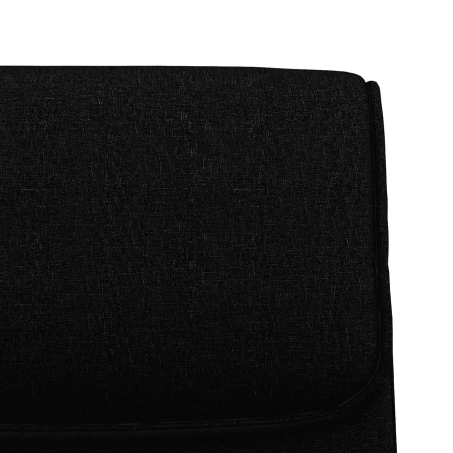Banc Noir 100x64x80 cm Tissu - 6
