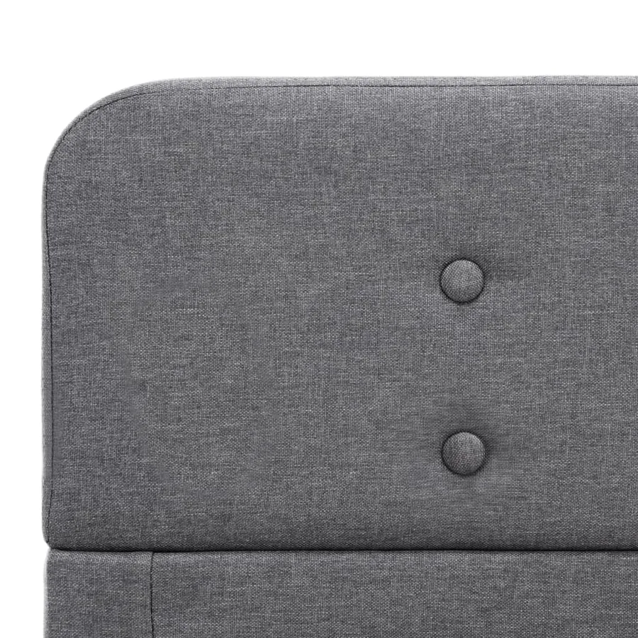 Cadre de lit Gris clair Tissu 180 x 200 cm - 6