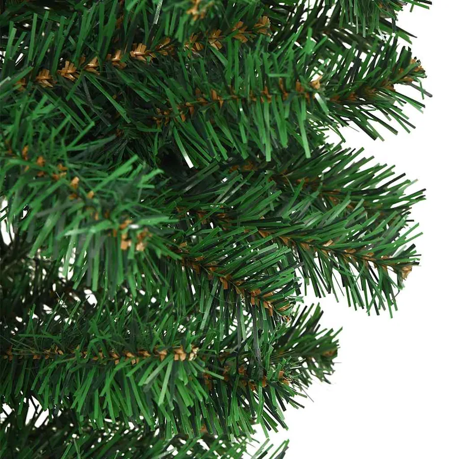 Sapin de Noël artificiel renversé avec support Vert 210 cm - 4