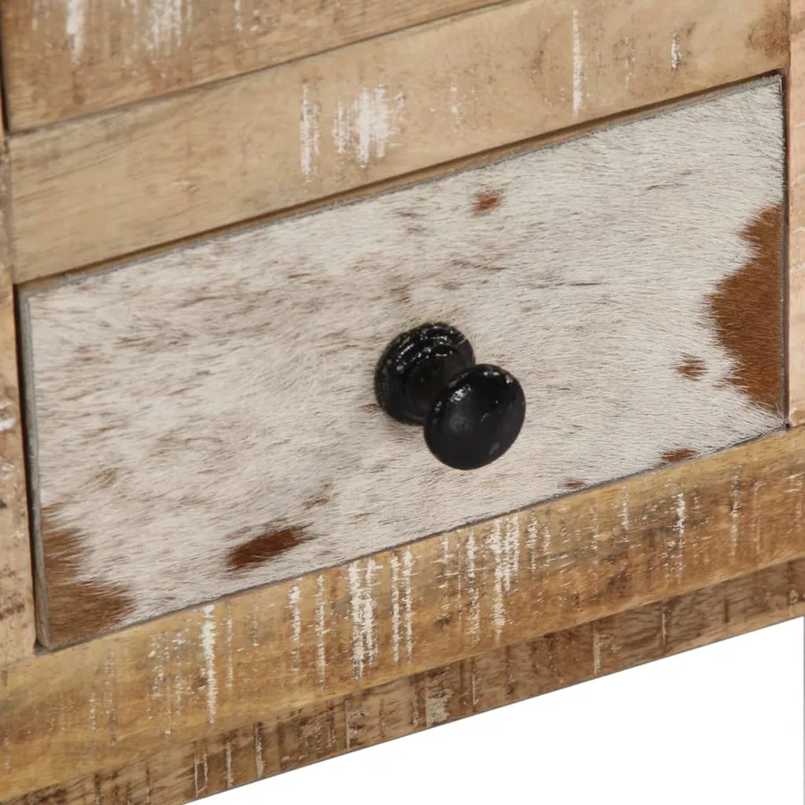Table basse 90x60x30 cm Bois de manguier massif - 7