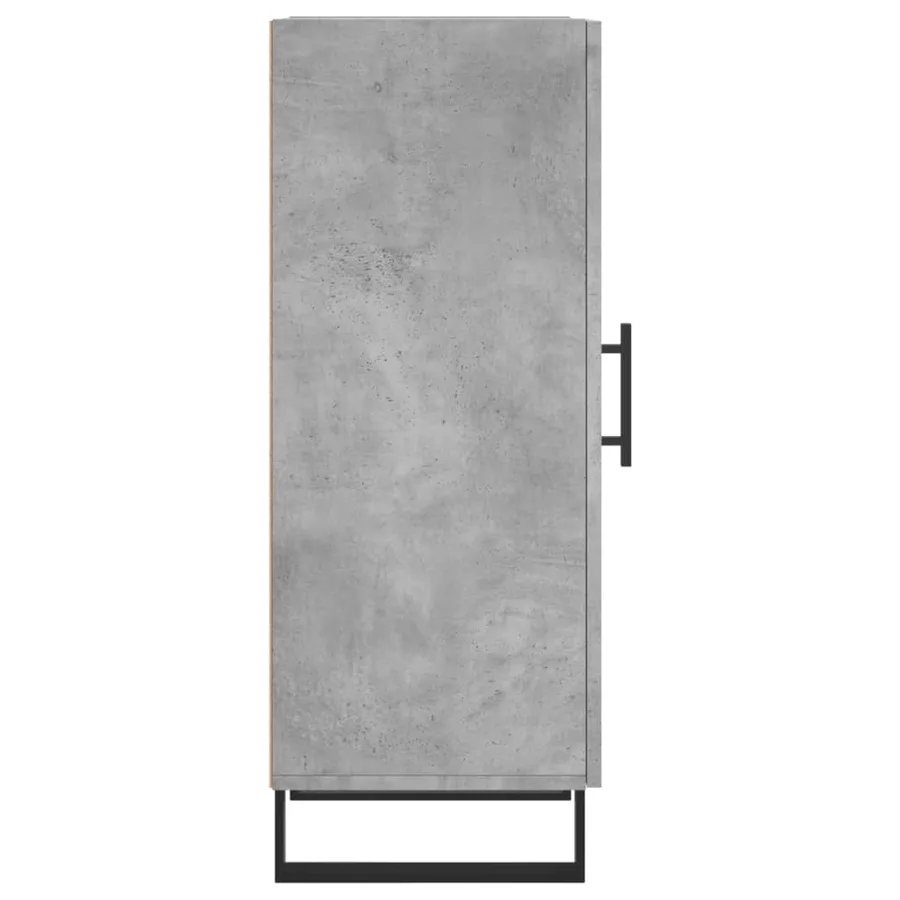 Buffet Gris béton 34,5x34x90 cm Bois d'ingénierie - 7