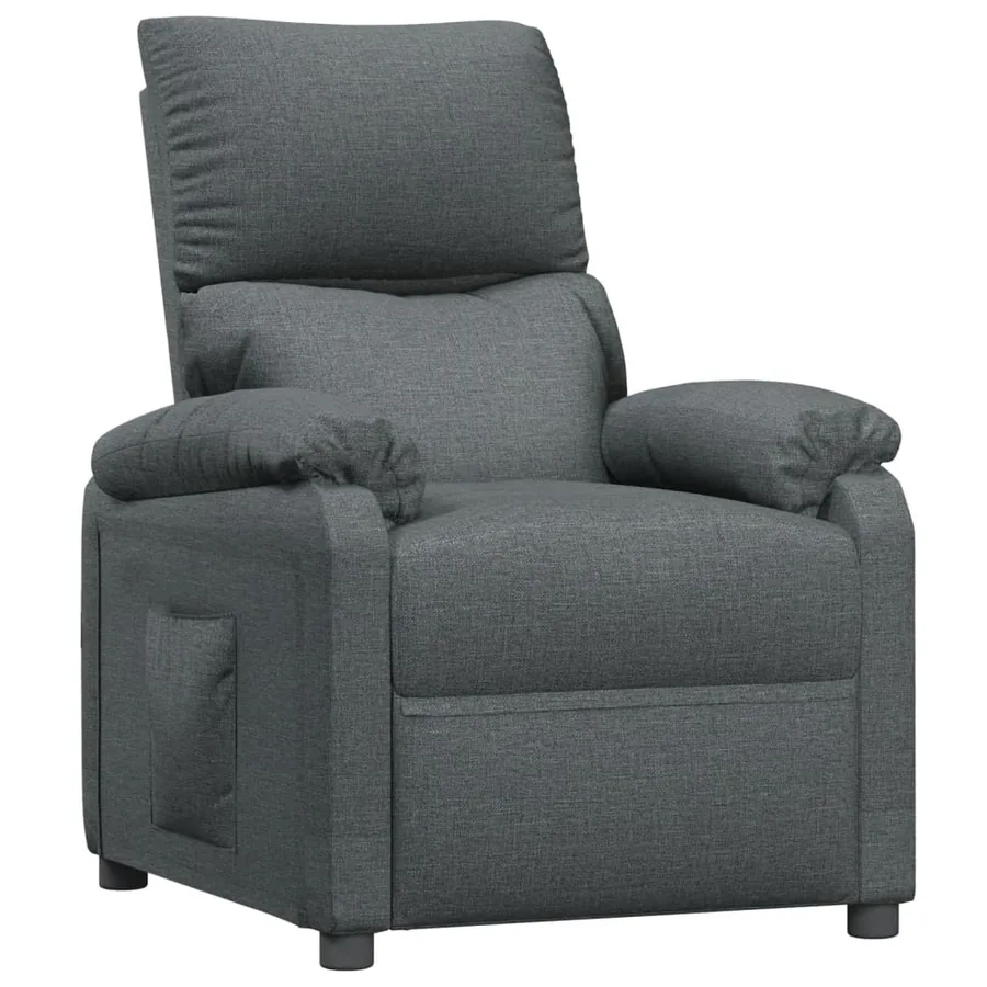 Fauteuil inclinable Gris foncé Tissu - 2