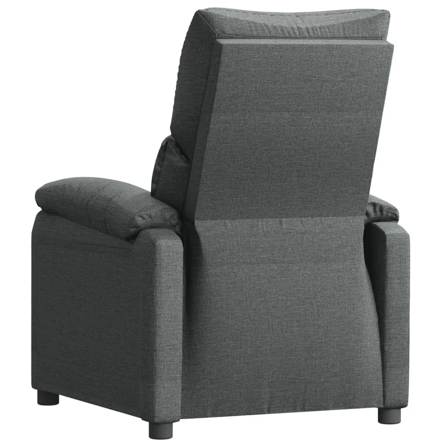 Fauteuil inclinable Gris foncé Tissu - 5