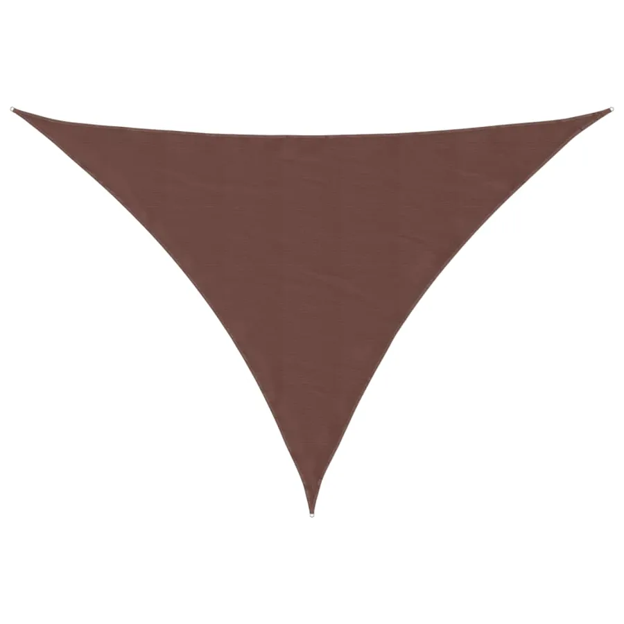 Voile de parasol Tissu Oxford triangulaire 5x6x6 m marron - 2