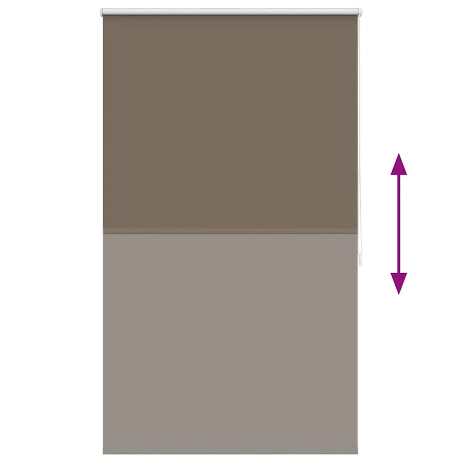 Store enrouleur occultant 84,4 x 175 cm, largeur du tissu 80 cm, couleur café - 9
