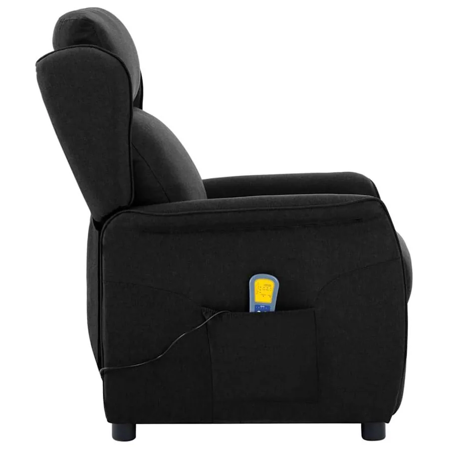 Chaise de massage Noir 93.5 x 67.5 x 101.5 cm tissu - 4