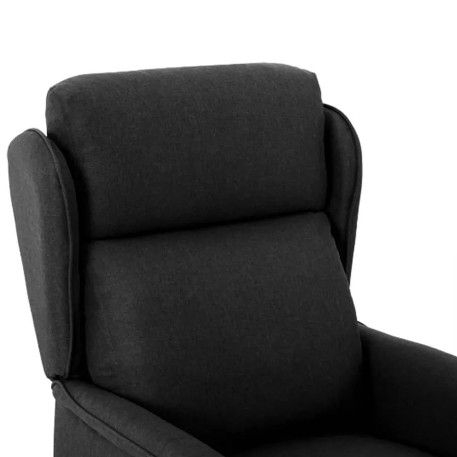 Chaise de massage Noir 93.5 x 67.5 x 101.5 cm tissu - 5