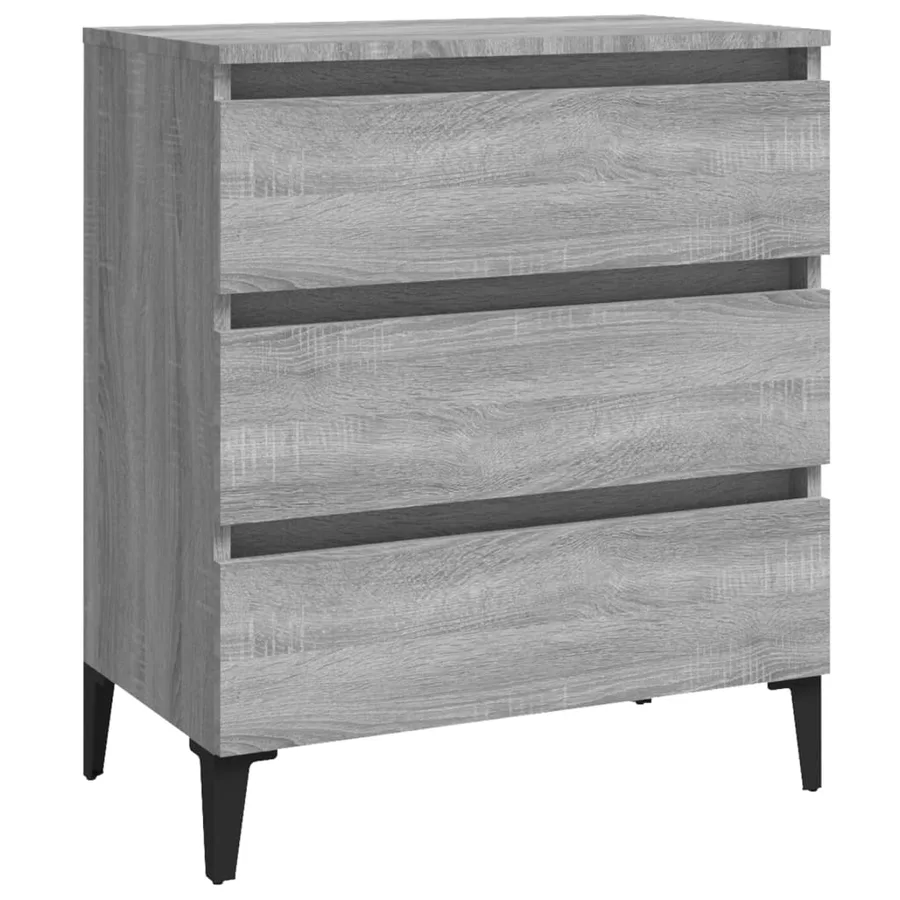 Buffet Sonoma gris 60x35x69 cm Bois d'ingénierie - 2