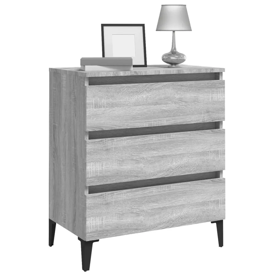 Buffet Sonoma gris 60x35x69 cm Bois d'ingénierie - 4