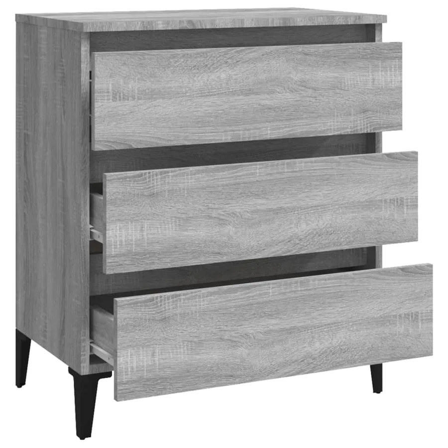 Buffet Sonoma gris 60x35x69 cm Bois d'ingénierie - 6