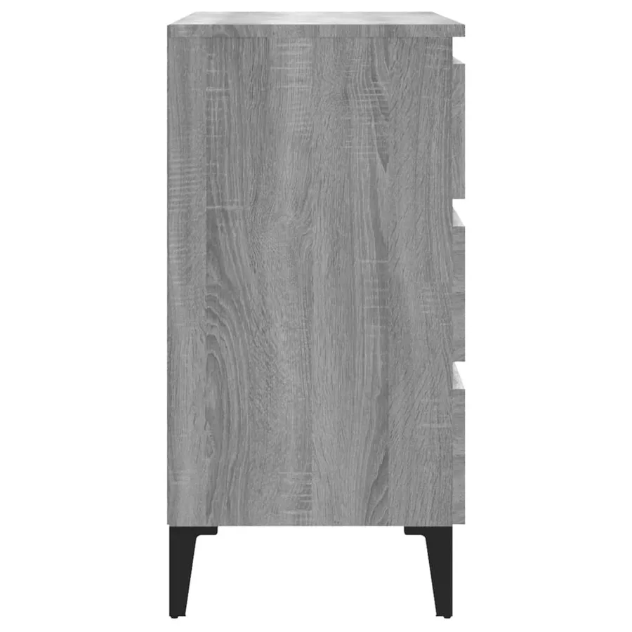 Buffet Sonoma gris 60x35x69 cm Bois d'ingénierie - 7