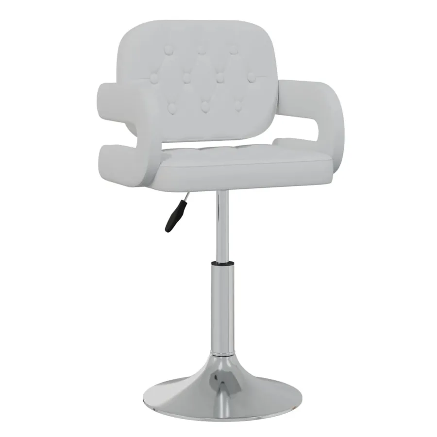 Chaises pivotantes à manger lot de 2 blanc similicuir - 3