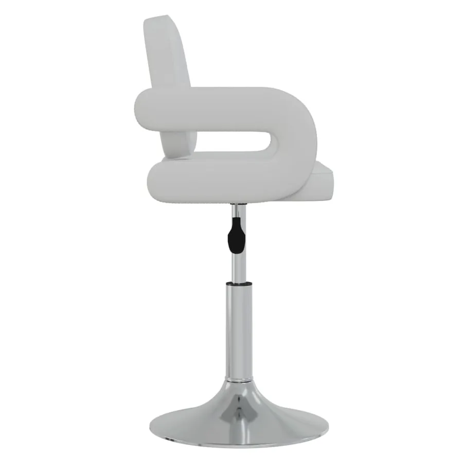 Chaises pivotantes à manger lot de 2 blanc similicuir - 5