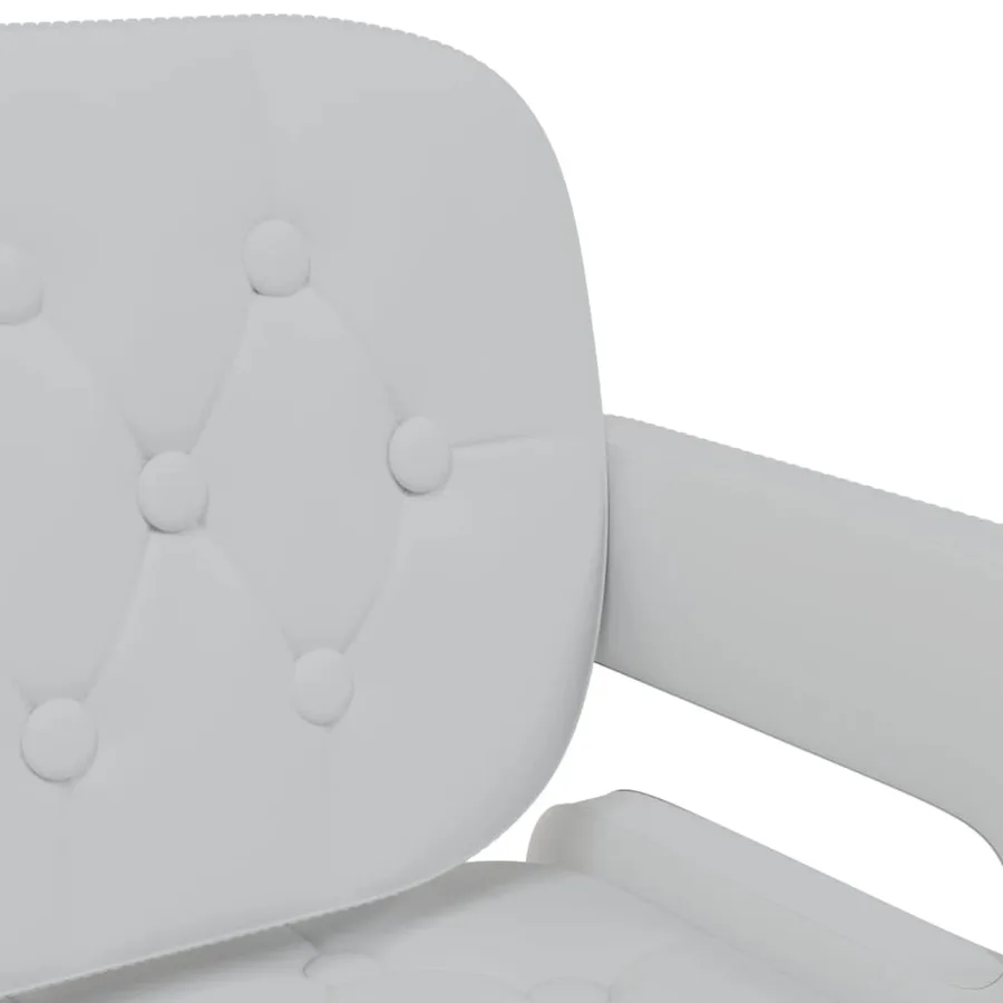 Chaises pivotantes à manger lot de 2 blanc similicuir - 8