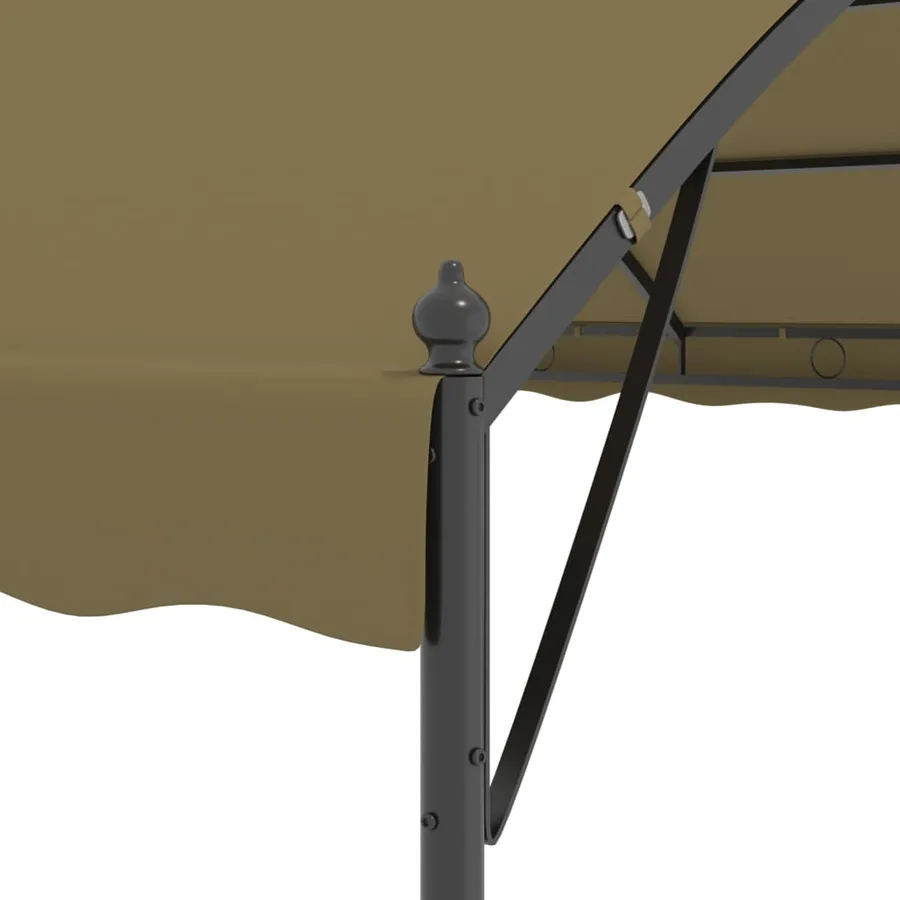 Belvédère 4x3x2,6 m Taupe 180 g/m² - 5