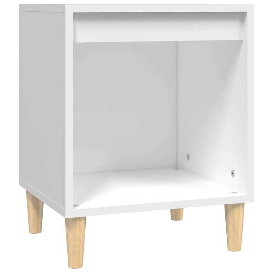 Tables de chevet 2 pcs Blanc 40x35x50 cm - 5