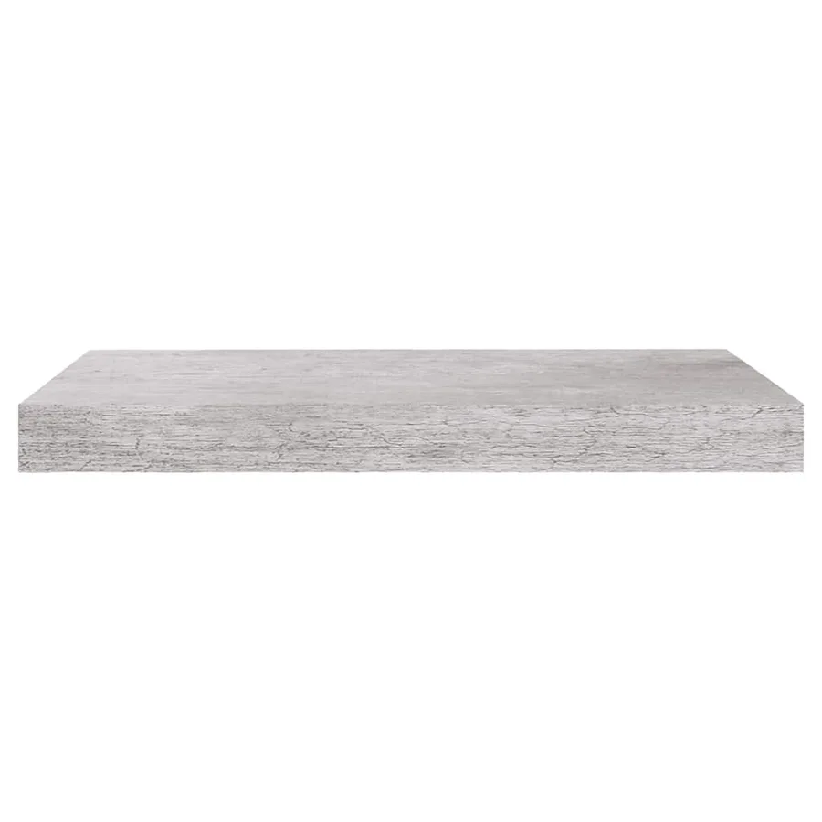 Étagère murale flottante gris béton 50x23,5x3,8 cm MDF - 4