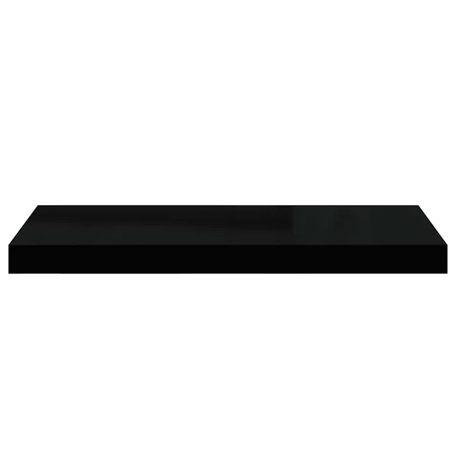 Étagères murales flottantes 2 pcs noir 60x23,5x3,8 cm MDF - 7
