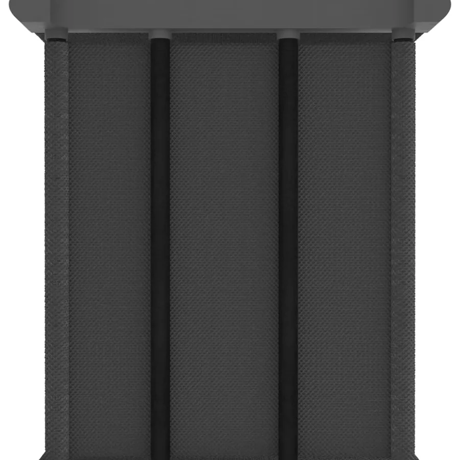 Étagère à 4 cubes avec boîtes Gris 69x30x72,5 cm Tissu - 5