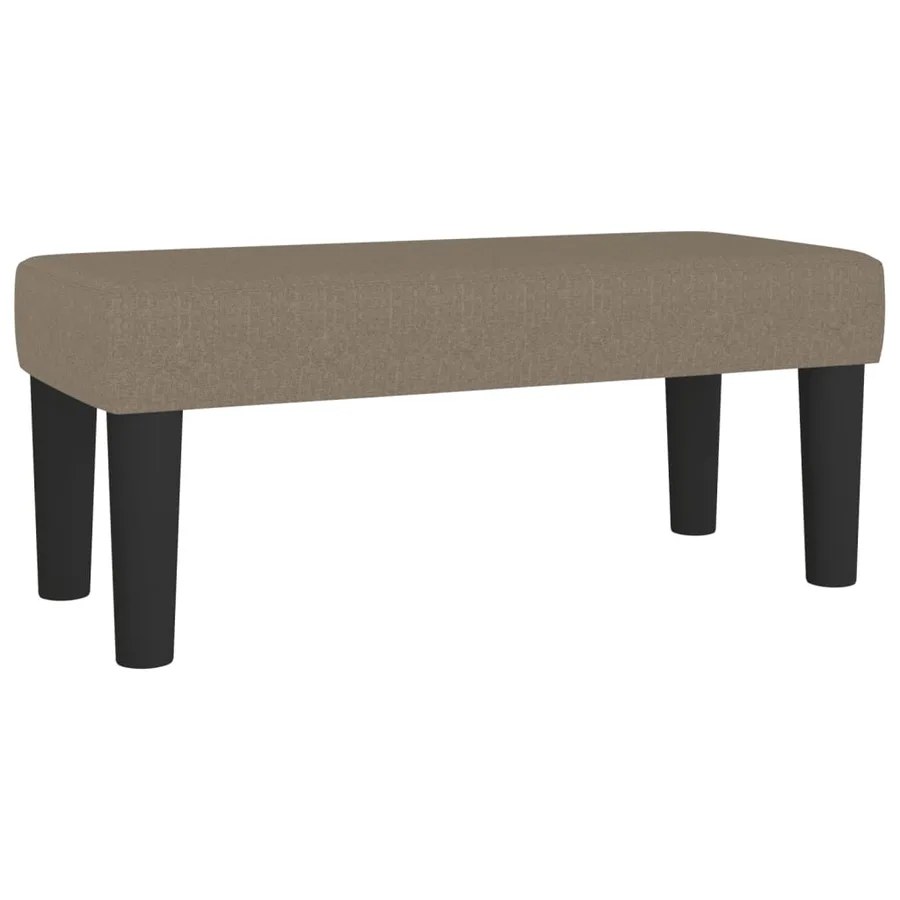 Sommier à lattes de lit avec matelas Taupe 90x190 cm Tissu - 8