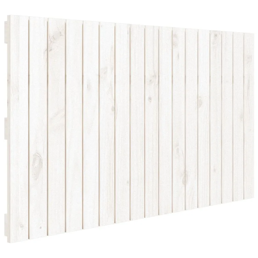 Tête de lit murale Blanc 108x3x60 cm Bois massif de pin - 2