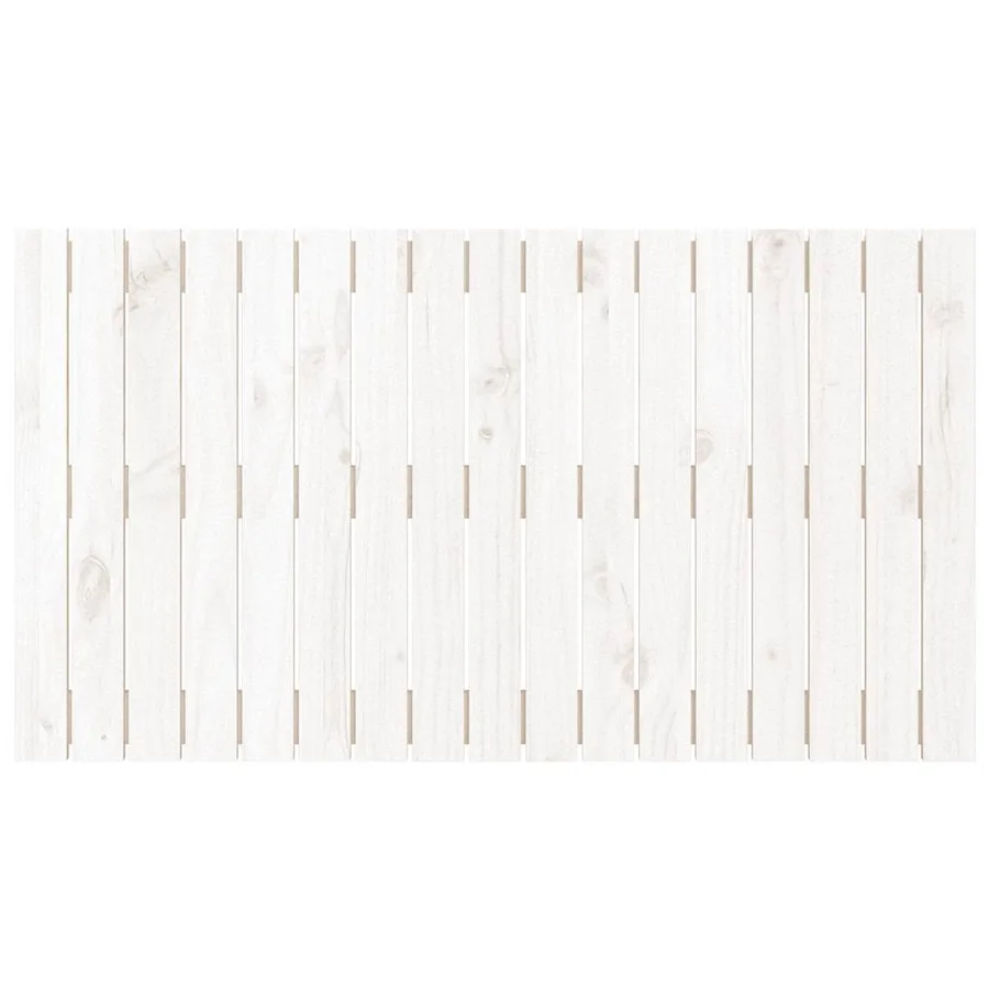 Tête de lit murale Blanc 108x3x60 cm Bois massif de pin - 4