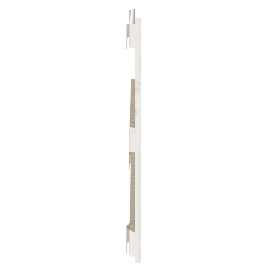 Tête de lit murale Blanc 108x3x60 cm Bois massif de pin - 5