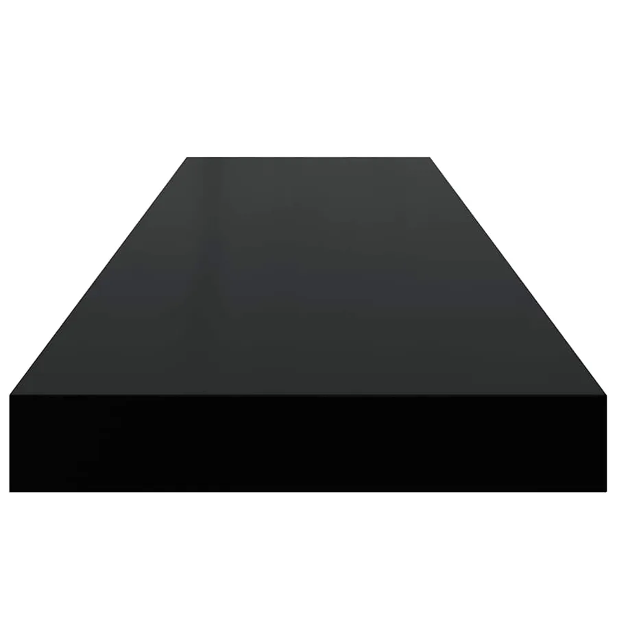 Étagère murale flottante noir 90x23,5x3,8 cm MDF - 7