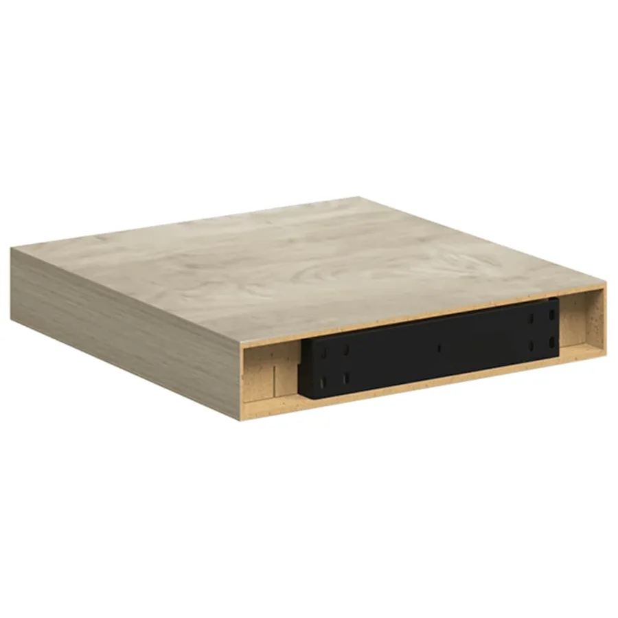 Étagères murales flottantes 4 pcs chêne 23x23,5x3,8 cm MDF - 9