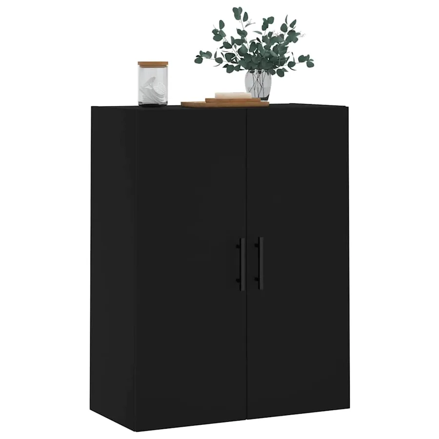 Armoire murale noir 69,5x34x90 cm - 4