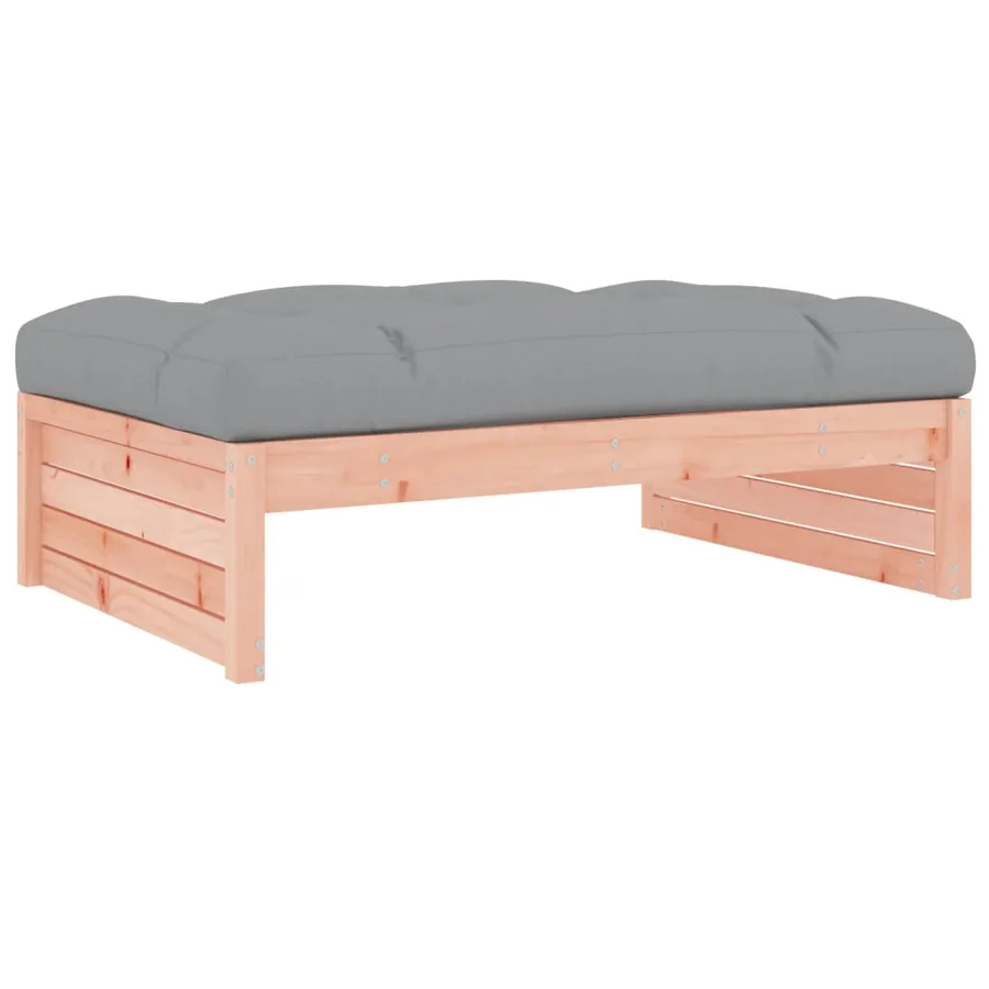 Salon de jardin 2 pcs avec coussins bois massif douglas - 5