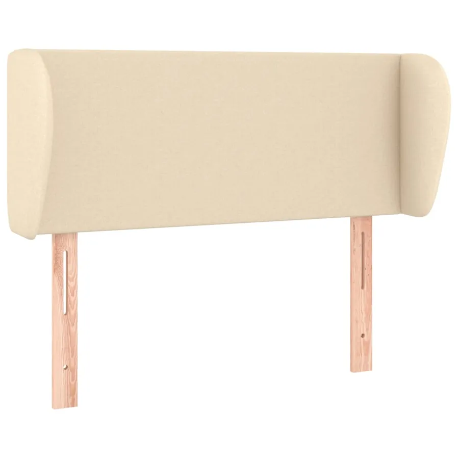 Tête de lit avec oreilles Crème 83x23x78/88 cm Tissu - 2
