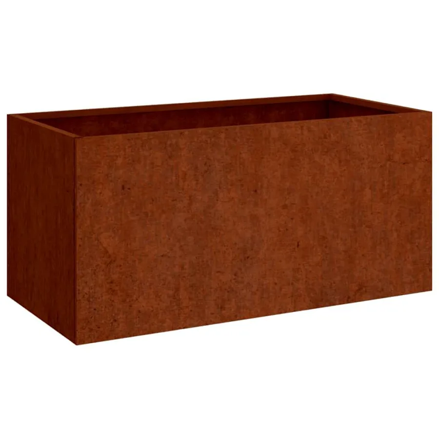 Jardinière 62x40x39 cm acier corten - 2