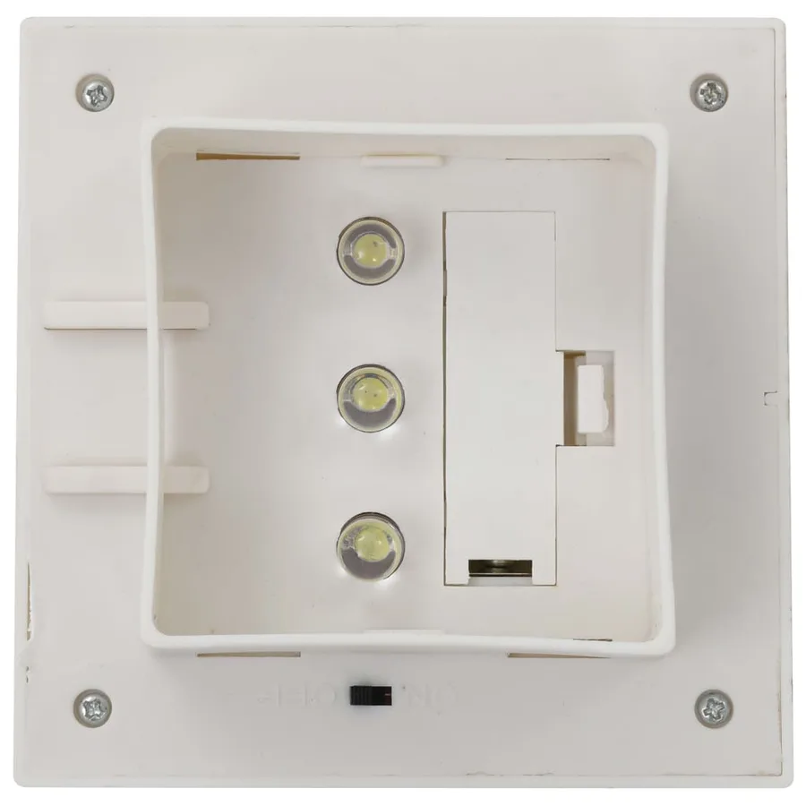 Lampes solaires à LED carrées d'extérieur 12 pcs 12 cm Blanc - 8