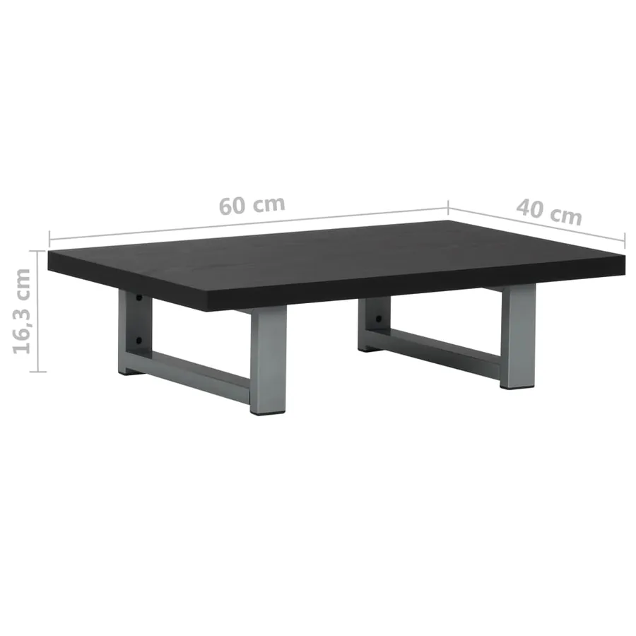Meuble de salle de bain Noir 60x40x16,3 cm - 9