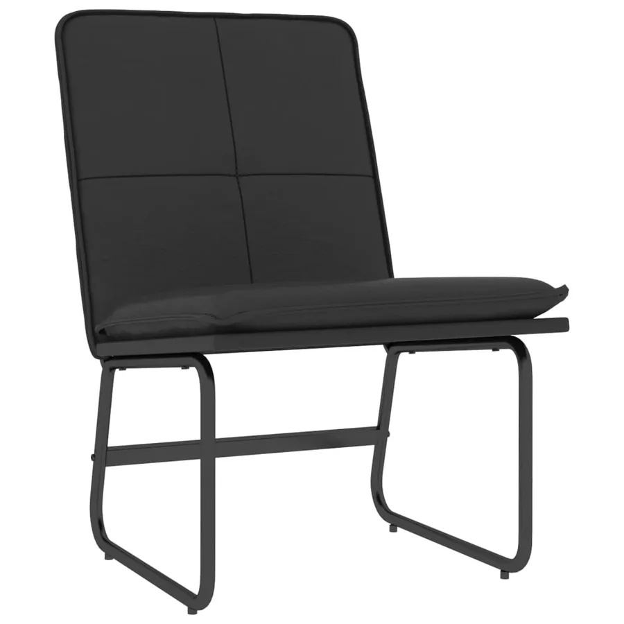 Chaise longue Noir 54x75x76 cm Similicuir - 2