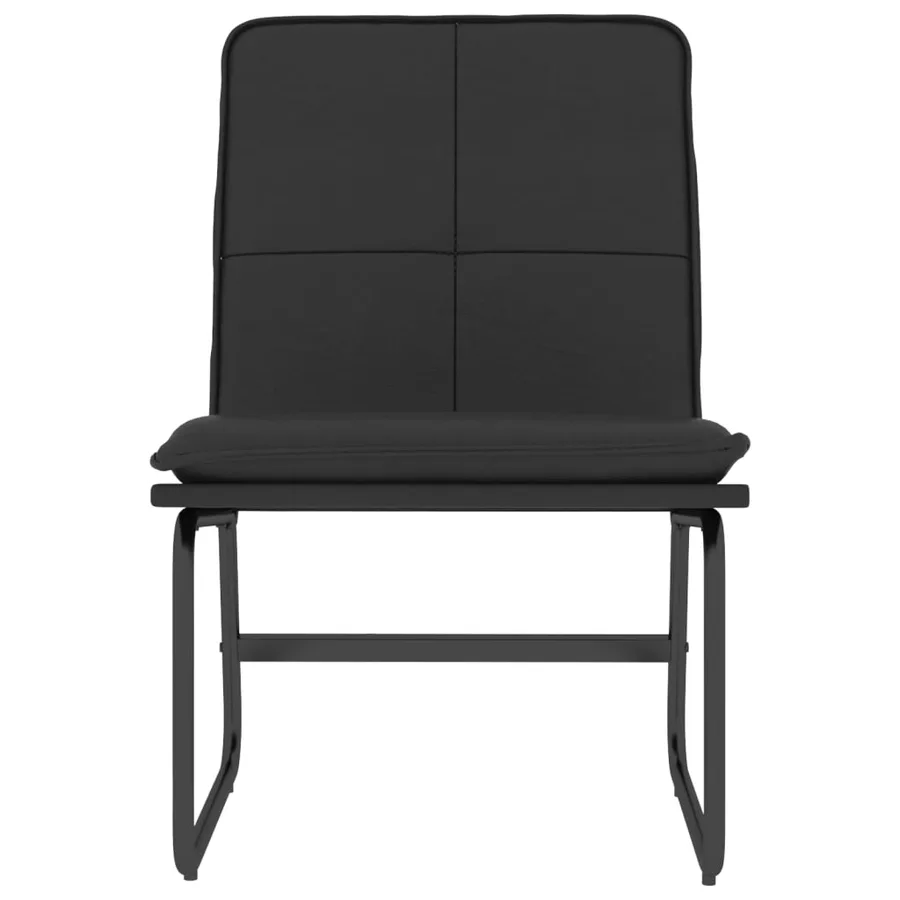 Chaise longue Noir 54x75x76 cm Similicuir - 3