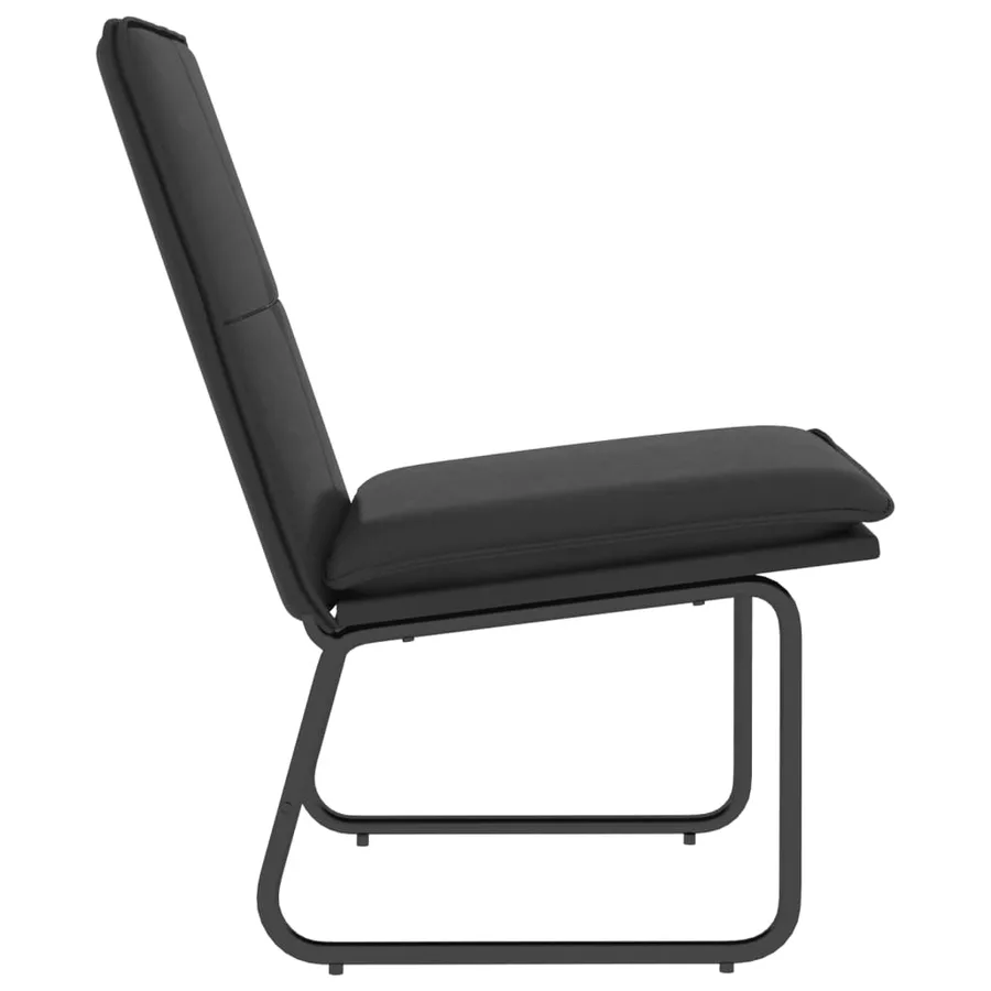 Chaise longue Noir 54x75x76 cm Similicuir - 4