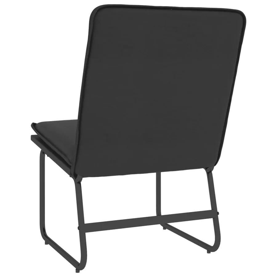 Chaise longue Noir 54x75x76 cm Similicuir - 5