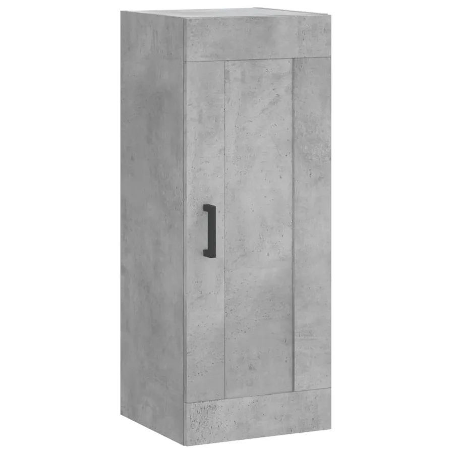 Buffet haut Gris béton 34,5x34x180 cm Bois d'ingénierie - 7