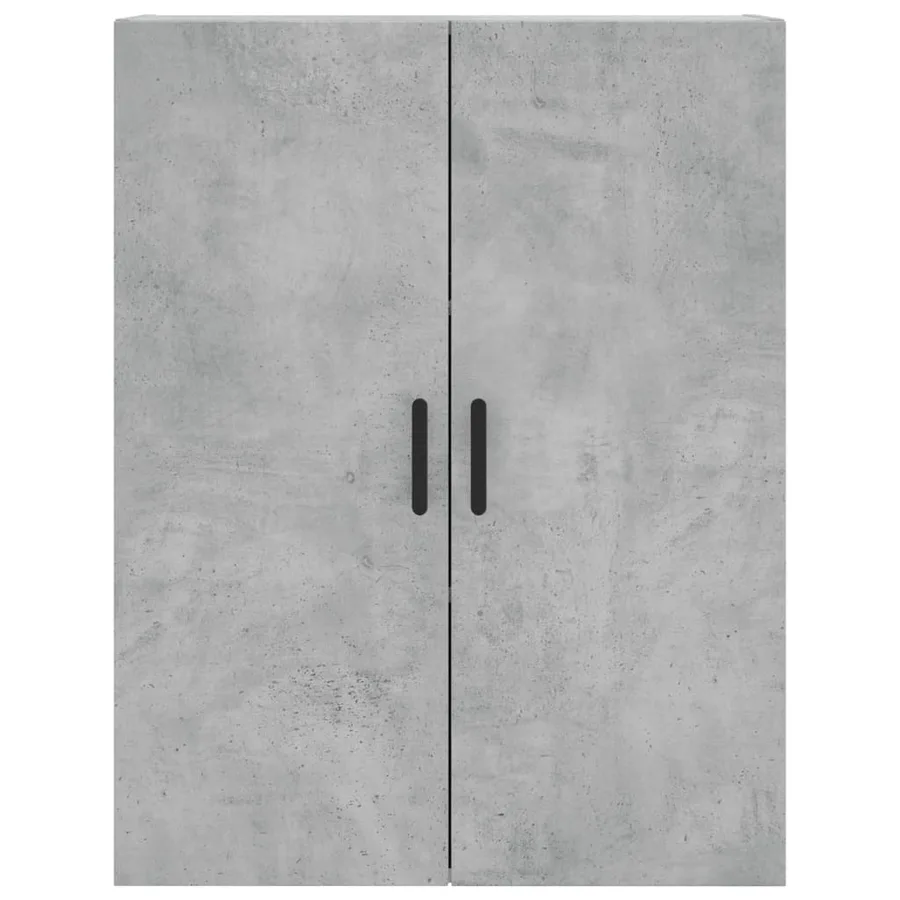 Buffet haut Gris béton 69,5x34x180 cm Bois d'ingénierie - 6