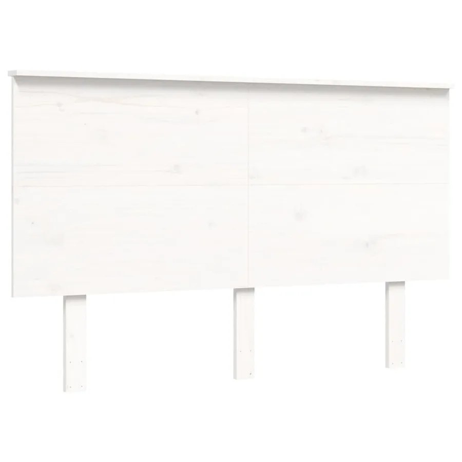 Lit pour personne âgée sans matelas blanc bois massif - 8