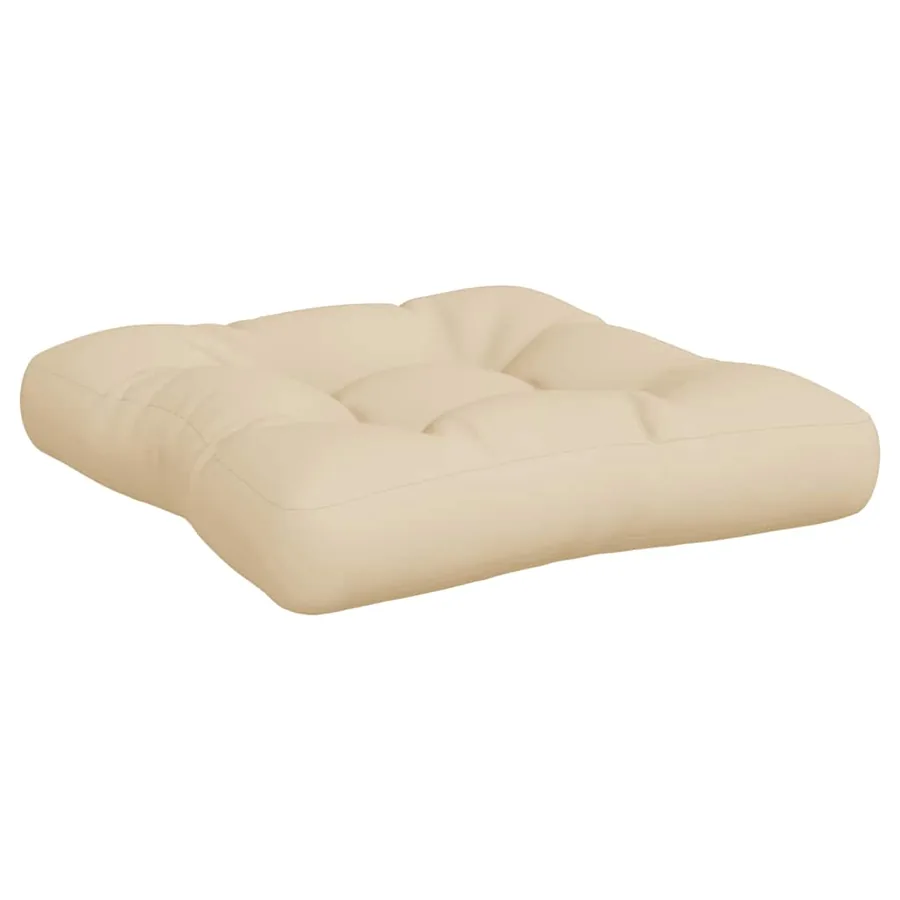 Coussins de palette lot de 3 beige tissu - 6