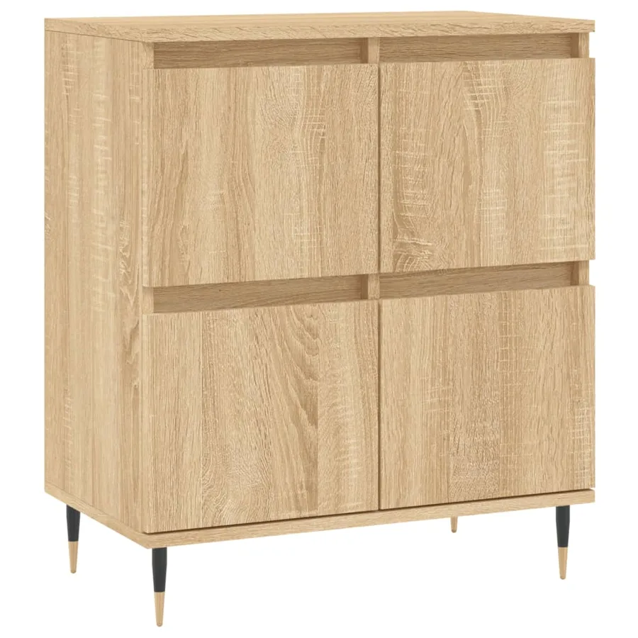 Buffets 2 pcs chêne sonoma bois d'ingénierie - 5