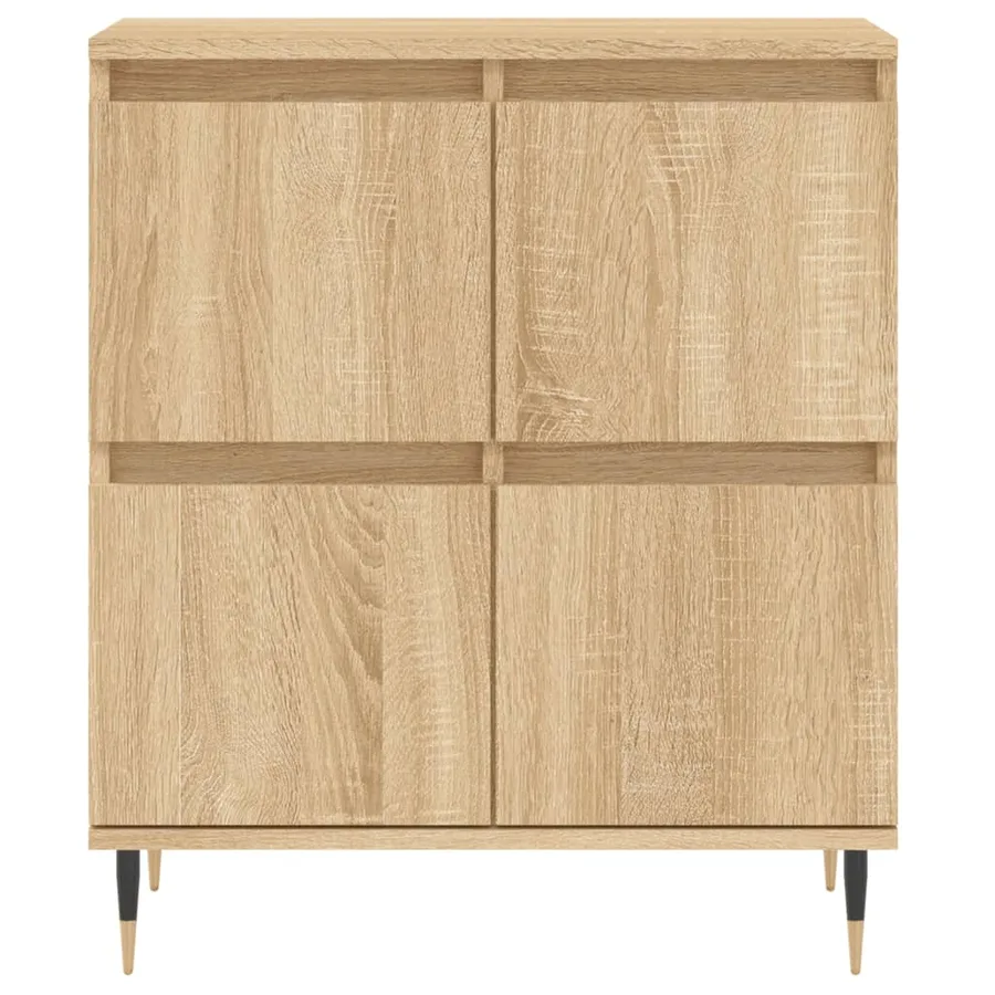 Buffets 2 pcs chêne sonoma bois d'ingénierie - 6