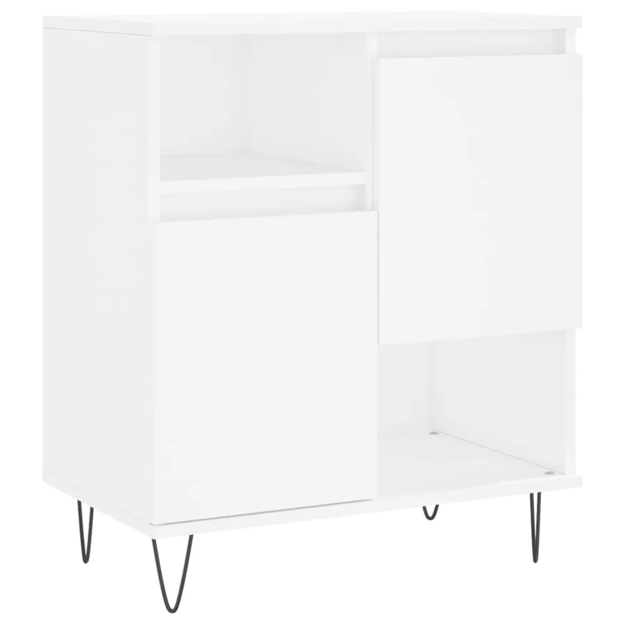 Buffets 3 pcs Blanc Bois d'ingénierie - 5