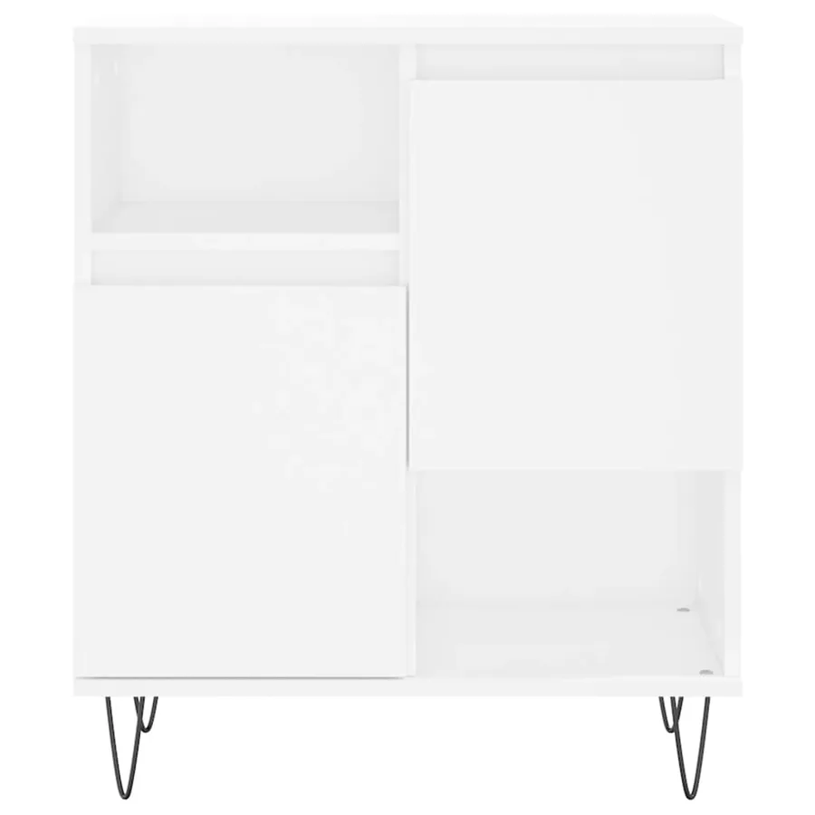 Buffets 3 pcs Blanc Bois d'ingénierie - 6